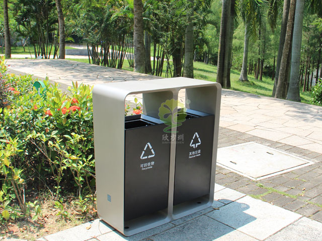 深圳不銹鋼城市果皮箱環衛設施