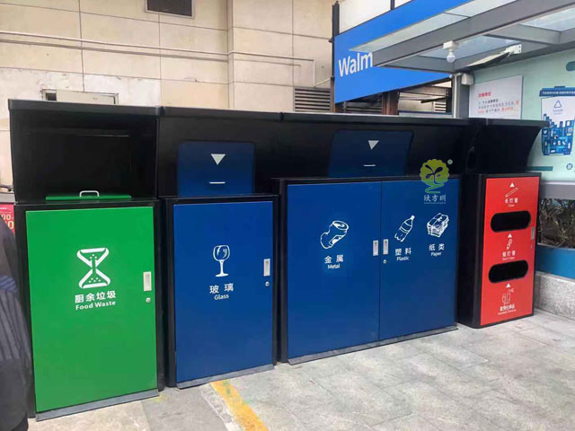 深圳標準不銹鋼垃圾分類投放點
