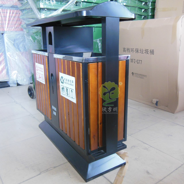 塑木物業分類鋼木垃圾桶