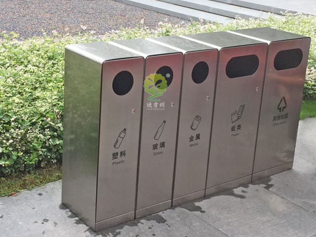 戶外五分類垃圾箱